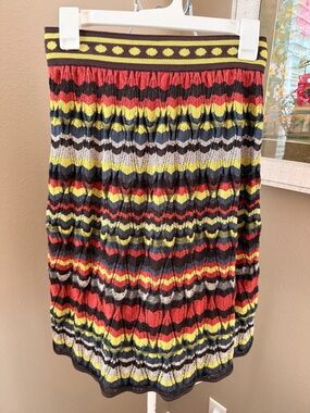 Missoni Striped sweater knit skirt size small